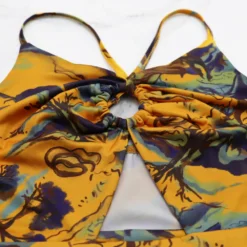 Women Deep V Sexy Camisole Ruffle Edge Print Backless Dress 25 Women Deep V Sexy Camisole Ruffle Edge Print Backless Dress -Women Fashion Shop 017a685742779293