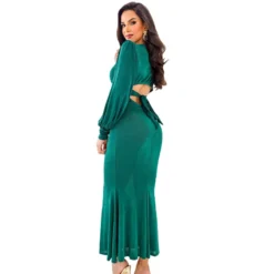 Women Spring V Neck Long Sleeve Dress -Women Fashion Shop 055dda93ea26ffbb
