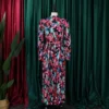 Plus Size Women'S Fall Winter Long Sleeve Printed Pleated Belt Maxi Dress 1 Plus Size Women'S Fall Winter Long Sleeve Printed Pleated Belt Maxi Dress -Women Fashion Shop 06faae8f0b12a5b4