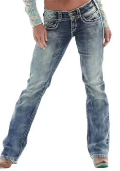 Casual Denim Pant Women's Straight Stretch Trousers 8 Casual Denim Pant Women's Straight Stretch Trousers -Women Fashion Shop 0e24370ea3295135