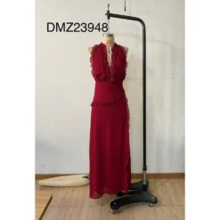 Women Summer Sexy Halter Neck Sleeveless Backless Slit Maxi Dress -Women Fashion Shop 0e959a072eb0cc4b