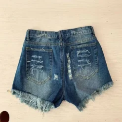 Women American Flag Ripped Tassel Denim Shorts -Women Fashion Shop 0f7aea36d0969257