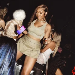 Women Solid Cargo Pocket Bodycon Skirt -Women Fashion Shop 101ddfe151041030