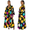 Women Floral Print Loose Long Dress -Women Fashion Shop 1038401efe11959b