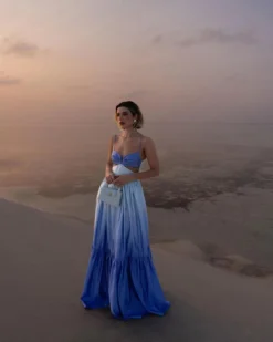 Women Summer Suspender Gradient Backless Sleeveless Dress -Women Fashion Shop 16e7dbe196d00366