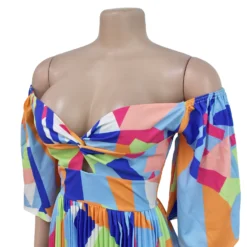 Women Sexy Printed Backless Pleated Maxi Dress 26 Women Sexy Printed Backless Pleated Maxi Dress -Women Fashion Shop 1718b0f9e8a3355b