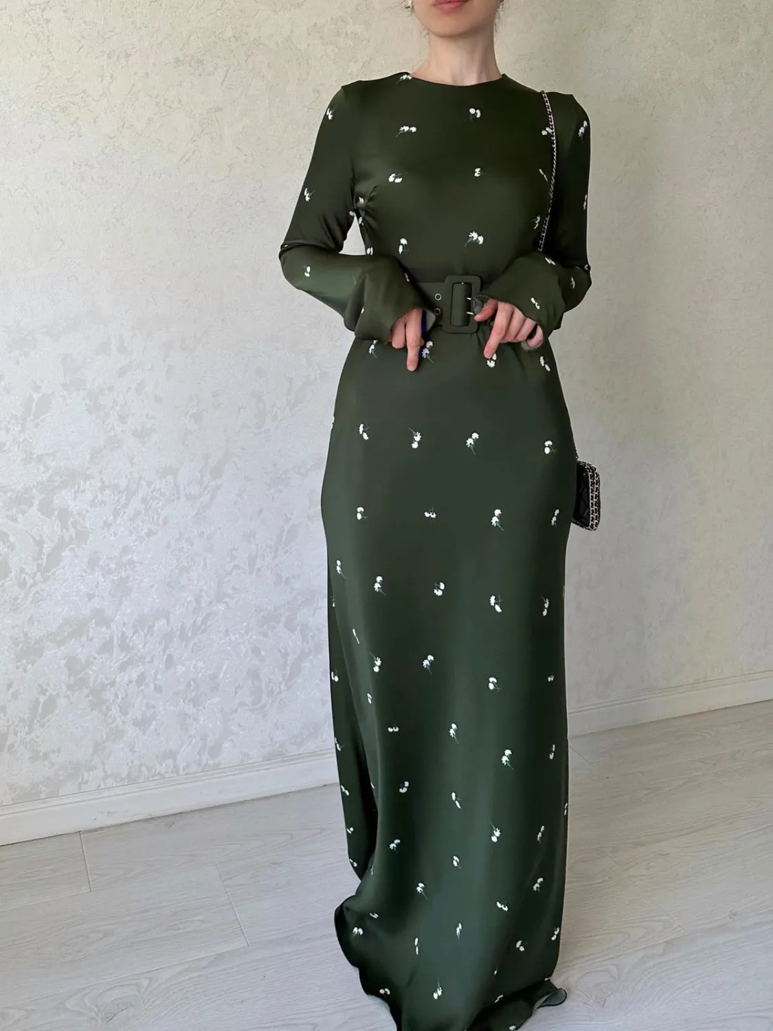 Autumn Fashion Chic Long Sleeve Slim Fit Ruffled A-Line Long Dress 3 Autumn Fashion Chic Long Sleeve Slim Fit Ruffled A-Line Long Dress