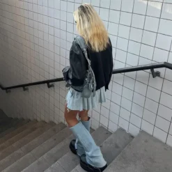 Women Street CasualDenim Pleated Skirt 16 Women Street CasualDenim Pleated Skirt -Women Fashion Shop 1d2dc02a063a9451