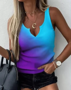 Women's Summer Contrast Sleeveless Casual Tank Top 19 Women's Summer Contrast Sleeveless Casual Tank Top -Women Fashion Shop 1d50af2767ec1b4d