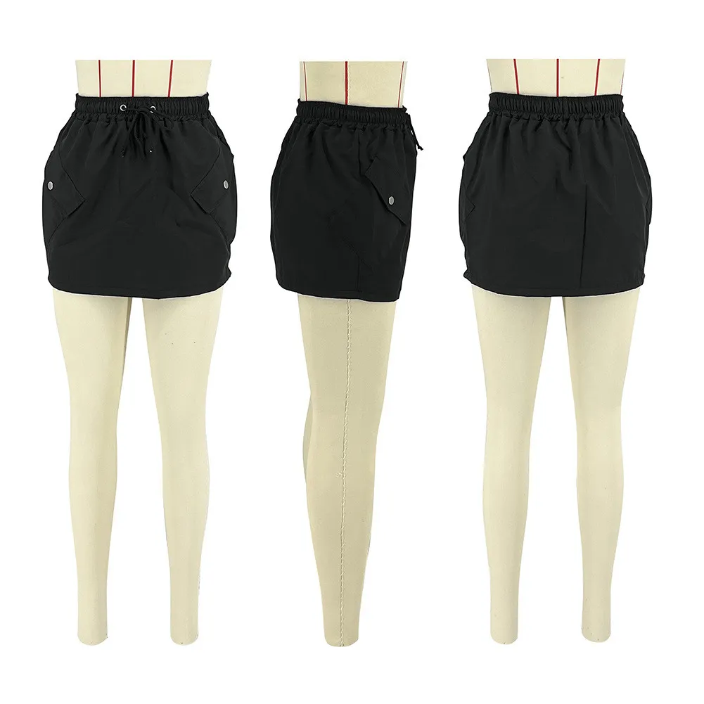Women's Sports Casual Pocket Solid Cargo Skirt 13 Women's Sports Casual Pocket Solid Cargo Skirt - Image 11
