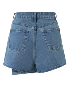 Women Multi-Color Floral Print Asymmetric Denim Skirt 10 Women Multi-Color Floral Print Asymmetric Denim Skirt -Women Fashion Shop 1e8ffb67dbfe3640