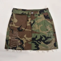 Women's Summer Camo Pocket Tassel Hollow Trendy Skirt -Women Fashion Shop 1ef4a6a536e3c501