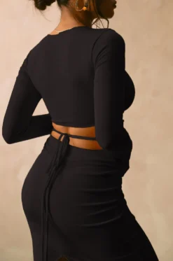 Women'S Fall/Winter Pleated Lace Up Tight Fitting Bodycon Long Skirt -Women Fashion Shop 20ecef0f9dcc1468