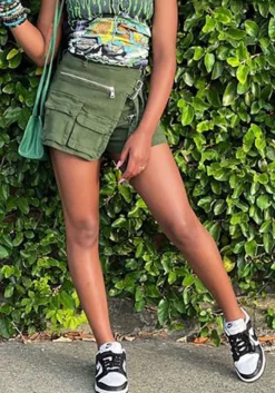 Women's Summer Irregular Multi Pocket Cargo Shorts Loose Zipper Denim Pants -Women Fashion Shop 20f69ffc9800ed8f