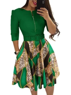 Women's Fashion Chic Long Sleeve Dress With Belt 19 Women's Fashion Chic Long Sleeve Dress With Belt -Women Fashion Shop 2291c811111ee2e3