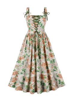 Summer Women French Floral Suspender Dress -Women Fashion Shop 247978e2a5504184