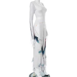 Women's Autumn Fashion Casual Printed Long Sleeve Round Neck Flowing Sleeve Hem Sexy Dress 30 Women's Autumn Fashion Casual Printed Long Sleeve Round Neck Flowing Sleeve Hem Sexy Dress -Women Fashion Shop 2522c5b7dec9c21b