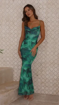 Women Square Neck Print Backless Slip Dress -Women Fashion Shop 255e6dcfb7f6d33c