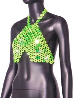 Women Sexy Backless Halter Neck Heart Print Top -Women Fashion Shop 26aa68e6ad3f80d0