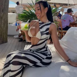 Women's Summer Sexy Mesh See-Through Sleeveless Slim Dress -Women Fashion Shop 270a5227086b0853