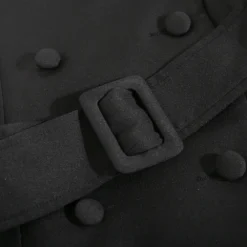 Spring Sexy See-Through Mesh Long Sleeve Double Breasted Slim Waist Chic Women Blazer Dress -Women Fashion Shop 27397ed99d9ed45f