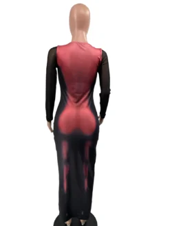 Women's Positioning Print Sexy Dress -Women Fashion Shop 2c3c238a736e6fa0