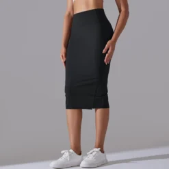 Women High Waist Stretch Slit Sports Skirt -Women Fashion Shop 2c675a8977895ceb