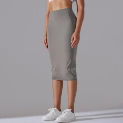 Women High Waist Stretch Slit Sports Skirt -Women Fashion Shop 2cc582a57af936b3