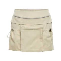 Women Solid Cargo Pocket Bodycon Skirt -Women Fashion Shop 2d73e90e37360a7d