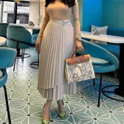 Women Summer Lace-up Irregular Long Skirt -Women Fashion Shop 2e782561fdb4b1d0
