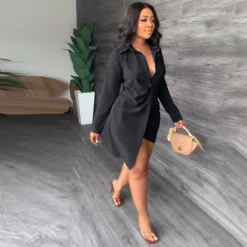 Women'S Spring Summer Irregular Long Sleeve Shirt Dress 11 Women'S Spring Summer Irregular Long Sleeve Shirt Dress -Women Fashion Shop 2f66316c7ab60671