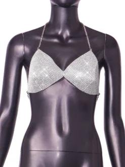 Women Solid Halter Neck Backless Bra