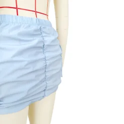 Women's Solid Pleated Elastic Spring Closure Sport Accordion Pocket Cargo Skirt -Women Fashion Shop 313cc552236b0237