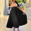Women High Waist Pleated Belted Skirt -Women Fashion Shop 31b77ecd4ab0cdb3