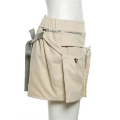 Women Solid Cargo Pocket Bodycon Skirt -Women Fashion Shop 31ec7f9991ee8931