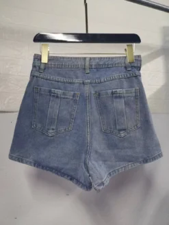 Plus Size Women's A-Line High Waist Irregular Wide-Leg Shorts Women's Summer Slim Fit Denim Skirt Shorts Trendy -Women Fashion Shop 32e6a12bb61f5666