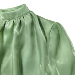 Women's Autumn And Winter Round Neck Long Sleeve High Waist Satin Maxi Dress -Women Fashion Shop 3392fedd10325239