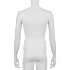 Letter Print White Camisole Women Outdoor Wear Basic Pullover Round Neck Slim Fit Basic Top 15 Letter Print White Camisole Women Outdoor Wear Basic Pullover Round Neck Slim Fit Basic Top -Women Fashion Shop 33b958199dcc303a