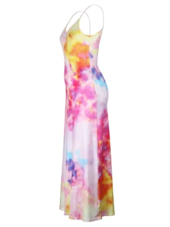 Women's Bohemian Strap Dress Digital Print Holidays Sexy Maxi Dress -Women Fashion Shop 33f0cf792b59e301