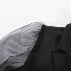 Spring Sexy See-Through Mesh Long Sleeve Double Breasted Slim Waist Chic Women Blazer Dress -Women Fashion Shop 3406a0bc842dcb26