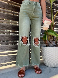 Women Loose Ripped Denim Pants -Women Fashion Shop 3435d57aba0159b9
