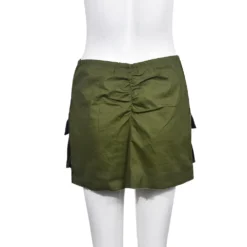 Women Summer Contrast Color Zipper Pocket Camouflage Skirt -Women Fashion Shop 3560f986e39df36f