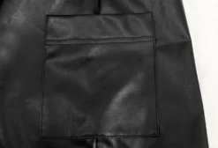 High Collar Solid Color Long Sleeve Loose Pu Dress 37 High Collar Solid Color Long Sleeve Loose Pu Dress -Women Fashion Shop 37a49aab9d621b43