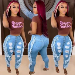 Women's Ripped Fashion Fringe Sexy Slim Skinny Jeans 14 Women's Ripped Fashion Fringe Sexy Slim Skinny Jeans -Women Fashion Shop 37c74c3e5782fba6