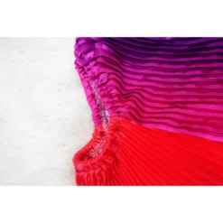 Women Printed Slash Shoulder Pleated Dress -Women Fashion Shop 37eb933d8496b983