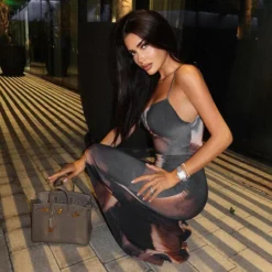 Women's Summer Chic Elegant Print Slim High Waist Fishtail Long Dress -Women Fashion Shop 39ec7a9c9a5c8503