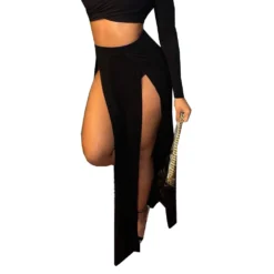 Women Style Cutout Elastic Waist Skirt -Women Fashion Shop 3a6afaaf337a420d