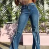 Spring Summer Style Washed Street Fashion High Waist Straight Denim Pants 2 Spring Summer Style Washed Street Fashion High Waist Straight Denim Pants -Women Fashion Shop 3ae1c36da622c2a9
