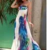 Women's Strap Print Maxi Dress 2 Women's Strap Print Maxi Dress -Women Fashion Shop 3b147605926908f8