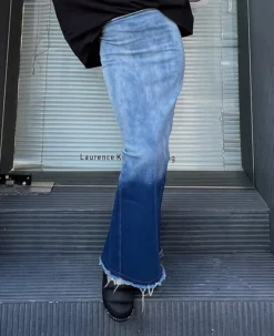 Women Blue Gradient High Waisted Bodycon Slit Skirt 17 Women Blue Gradient High Waisted Bodycon Slit Skirt -Women Fashion Shop 3b2f0cacf50c5756